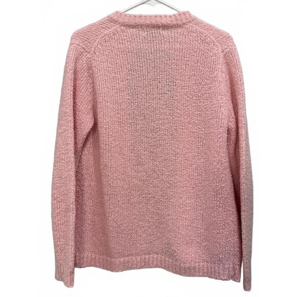 Vintage Townhouse Pink Open Cardigan Sweater, Women's Medium, Like New - Picture 5 of 5